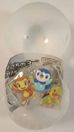 ポケットモンスター 旅立ちの3匹アクリルスイング ヒコザル ポッチャマ ナエトル