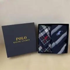 【新品未使用】POLO RALPH LAUREN ハンカチ2枚 ギフトBOX