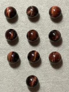 レッドタイガーアイ　１２ミリ　10玉