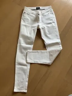 SOMETHING ホワイト スキニーデニム 28x30
