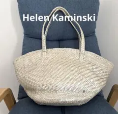 【美品】ヘレンカミンスキー　トートバッグ　編み込み　レザーかご　パールホワイトのサムネイル