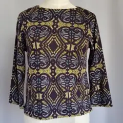 GEORGES RECH Sサイズ　幾何学模様 五分袖チュニック