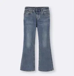 GU スリムフレアジーンズ XL 68BLUE