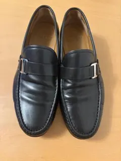 BALLY メンズ　バックル付きローファー 黒