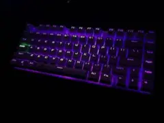 【E元素】光り方20種類！ゲーミングキーボード(茶軸)