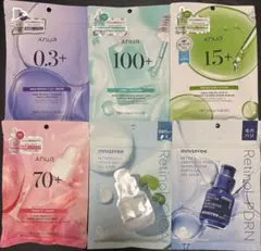 新品未使用 Anua&innisfree シートマスク6個まとめ売り