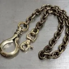 燻しシルバー925風 細角 太角 チェーンネックレス 50cm フックタイプ