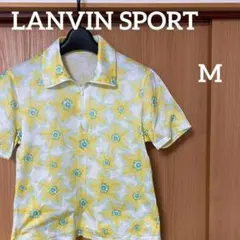 LANVINSPORT ランバンスポール　ゴルフ　ポロシャツ　レディースM 花柄のサムネイル