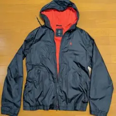 VOLCOM フード付きナイロンジャケット USA-M 黒/赤のサムネイル