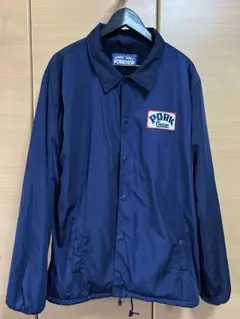 PORKCHOP ポークチョップ ボア付き コーチジャケット L navy PORKCHOP GARAGE SUPPLY ポークチョップ コーチジャケット 在