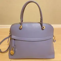 【交渉可】FURLA フルラ PIPER パイパー M ブルー