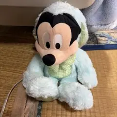 Disney Store ミッキー ぬいぐるみ パステルブルー
