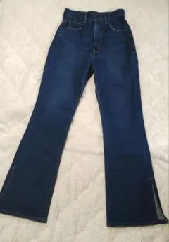 SLY サイドスリットフレアパンツ デニム23