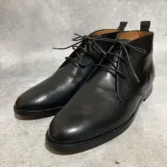 美品　muratti （39） チャッカブーツ　レザー　レースアップシューズ　黒