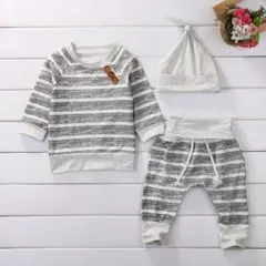 新品⭐ボーダーセットアップ⭐　70サイズ(。・ω・。)