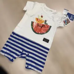 新品　BREEZE ベビー　ロンパース　70センチ　はらぺこあおむし