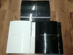 ジャンク 通電確認のみ 3台セット PS3 本体 CECHA00 白 黒 まとめ