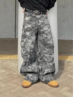 アナクロノーム 迷彩カーゴパンツ コットン混紡 - メルカリ