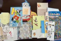 ディズニー詰め合わせ　メモ帳&シール&ギフトバッグ