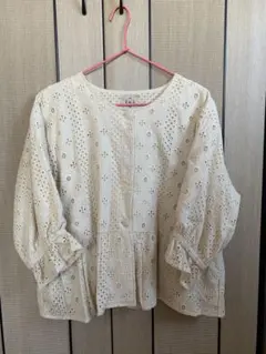 サマンサモスモス オーバーレース裾フリルショートジャケット