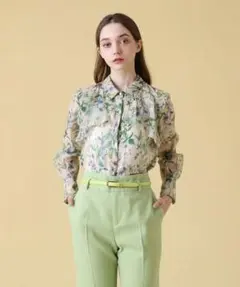 ANAYI　ボタニカルプリントシャツ ブラウス　アルアバイル　ルルウィルビー花柄のサムネイル