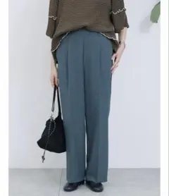 Samansa Mos2 blue パンツ