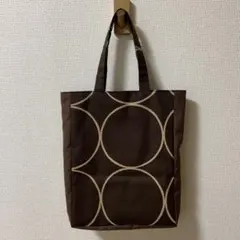 縦型トートバッグ　A4サイズ　ブラウン