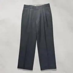 80s 90s USA製 ツータック ウール チェック スラックス パンツ Mのサムネイル