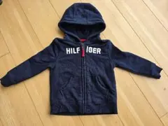 TOMMY HILFIGER フード付きネイビー パーカー　12m