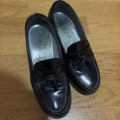 HARUTA ブラックレザー ローファー 24.5cm EEE