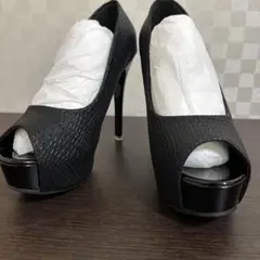 ギャル　厚底　ハイヒール　黒