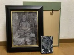 油彩画 風景画【作者不詳・サインあり】「冬の木立(仮題)」SM号 小品