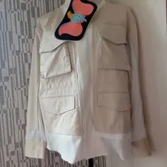 GU　UNDERCOVER　ミリタリージャケット　S ベージュ　ダンボポーチ☆