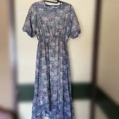 し*ん様 ECLIN 花柄ミディワンピース