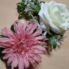 コサージュ　ハンドメイド　2個セット