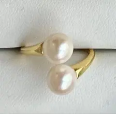 フォーマル✨本真珠　あこや真珠リング　パール　卒業式　入学式　卒園式　入園式