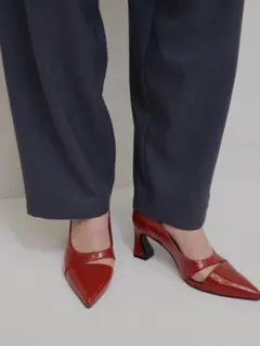 [AMERI] SIDE SLIT POINTED TOE PUMPS ★のサムネイル