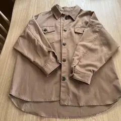 INGNIブラウン長袖シャツ ベルト付き