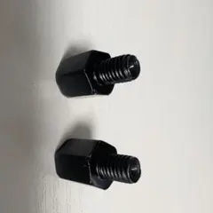 2個セット 新品ミラー変換アダプター 8mm（車体）から10mm（ミラー）正ネジのサムネイル