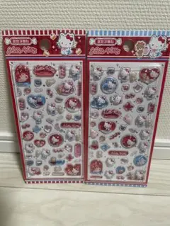 ハローキティ　ボンボンドロップシール　2枚セット