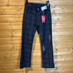 EDWIN チェック柄　ロングパンツ　150㎝　グリーンのサムネイル