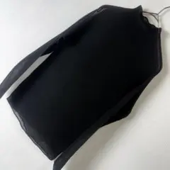 イッセイミヤケ me モノトーン 花柄 ハイネック 長袖 カットソー