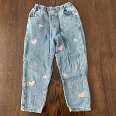 デニムパンツ ジーンズ キッズ ハート ズボン 110cm
