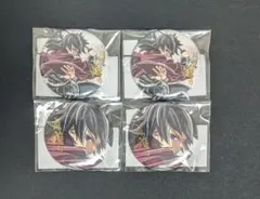 冨岡義勇　箔押し缶バッジ　4個　 鬼滅の刃 WEBくじ コミケ ufotable