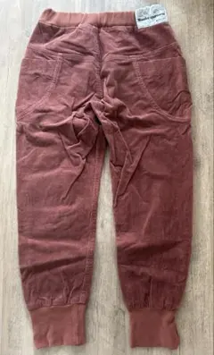 Wonder apartment コーデュロイジョガーパンツ130赤茶色マルーク