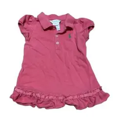 ラルフローレン　半袖　ピンク　ワンピース　女の子　9M