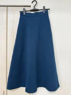 SALOON ブルー ロングスカート
