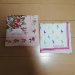 Ralph Lauren ハンカチ ２枚セット 花柄 ポニー柄のサムネイル