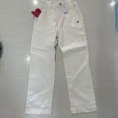 après les cours ホワイト ハートポケット ロングパンツ