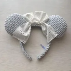 ミニー型 水色 ブルー カチューシャ